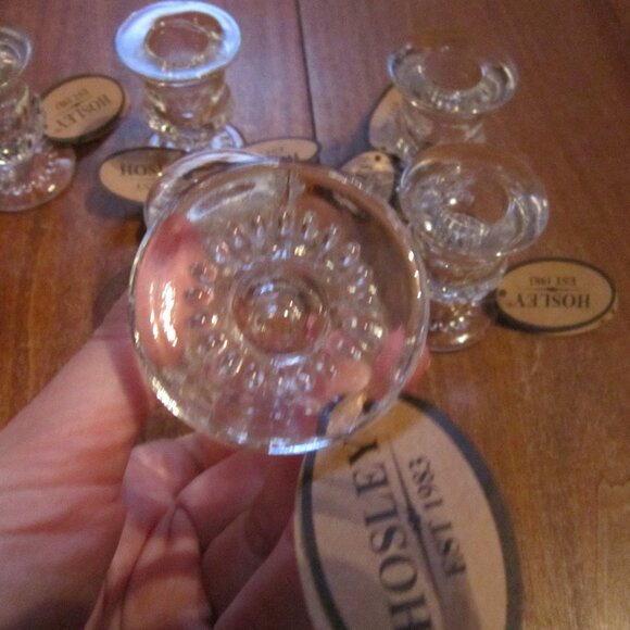 Clear Glass Taper Candle Holder Lot of 6 NWT New Beautiful Simple Elegant Useful - Picture 3 of 4